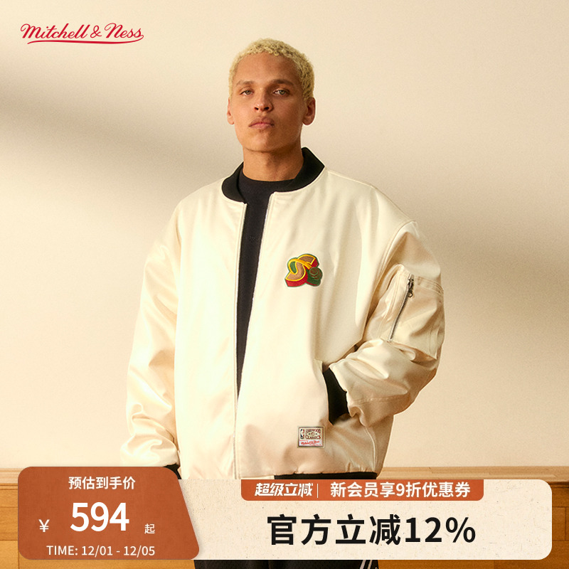 mitchell&ness棉服夹克情侣款