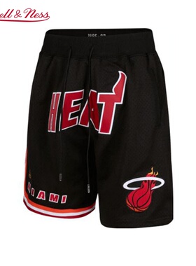 【JUSTDON联名】MN热火队96-97赛季球裤美式复古运动礼盒装男NBA