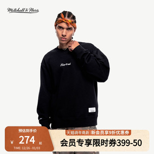 T恤男MN 简约百搭保暖运动长袖 mitchell&ness25秋冬新品 卫衣经典