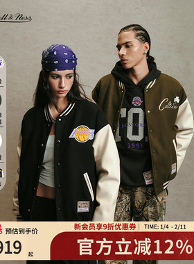 mitchell&ness25秋冬夹克复古夹棉御寒保暖棒球服情侣新年礼物MN