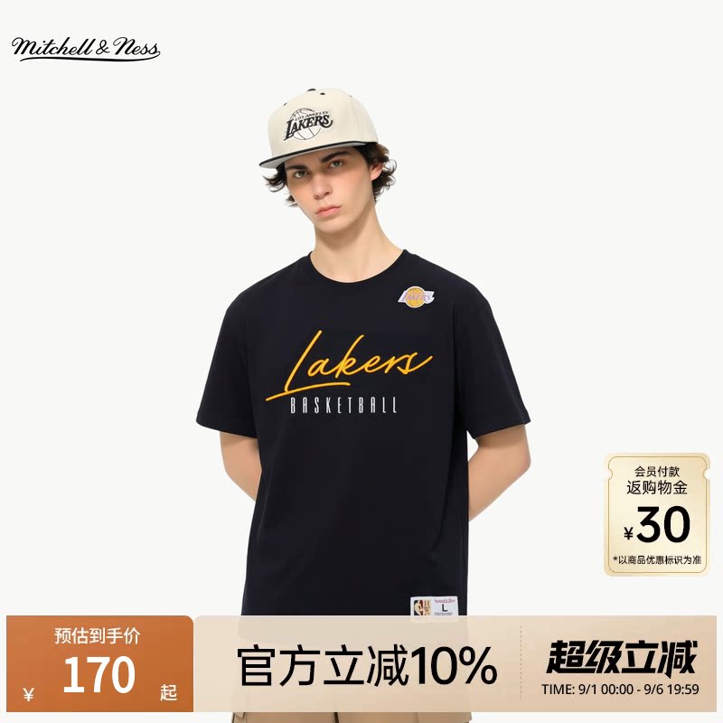 MN刺绣球队LOGO运动短袖T恤男图片