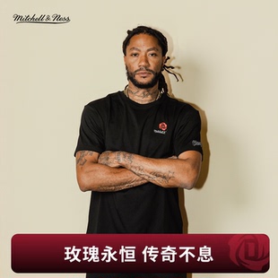 【罗斯联名】MN短袖T恤公牛队罗斯同款简约百搭运动上衣男NBA