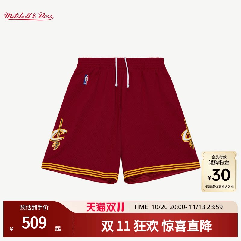 MN骑士队15-16赛季球裤美式复古经典正品运动短裤SW球迷版男NBA