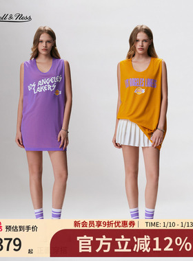 mitchell&ness运动背心双面可穿美式潮流透气轻薄网眼背心男女MN