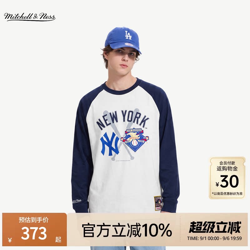 MNxMLB联名洋基道奇长袖T恤男女图片