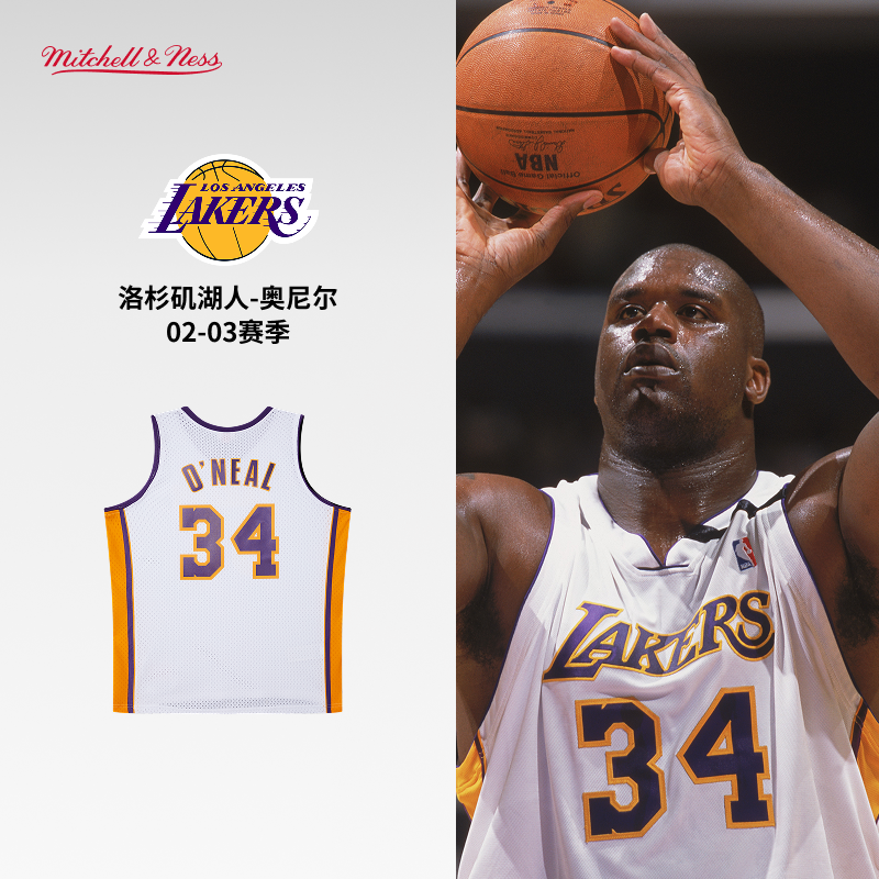 mitchell&ness湖人复古球衣背心