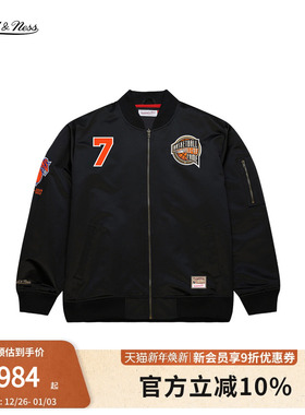 mitchell&ness夹克尼克斯安东尼名人堂保暖棒球服情侣新年礼物MN