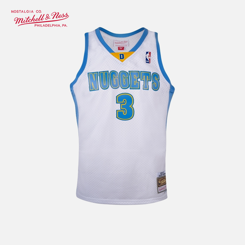 mitchell&ness艾弗森06-07年掘金队sw网眼复古球衣篮球服运动背心