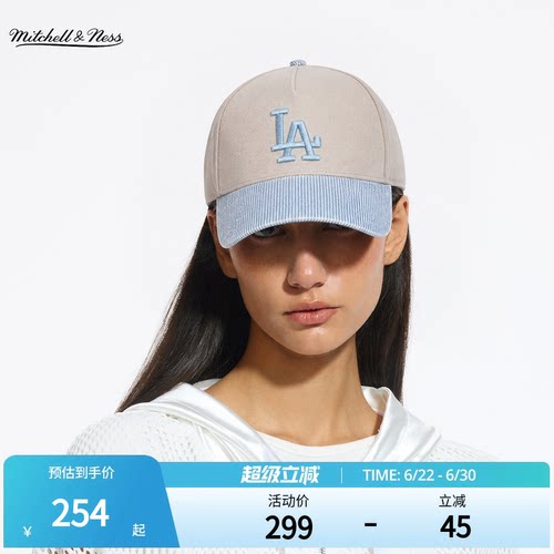 MNxMLB道奇洋基百搭弯檐棒球帽
