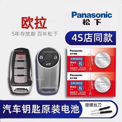 原装欧拉好猫汽车钥匙电池