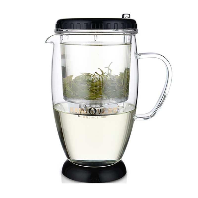 金灶弹压式茶道杯飘逸杯家用水杯