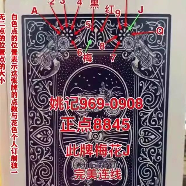 正点8845魔术扑克辨牌背面花色认牌道具表演变魔术挂花麻将扑克牌
