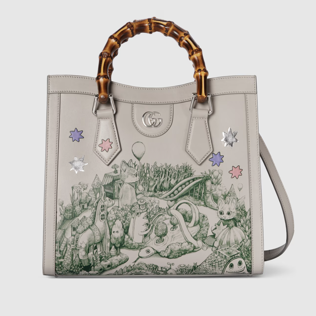 日本本土代购 GUCCI 联名 樋口裕子 猫咪手提包卡包钱包圣诞限定