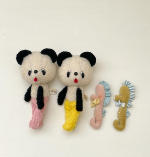 日本本土代购 小布抱偶泰迪熊手作小熊海马毛绒玩偶公仔过家家玩具