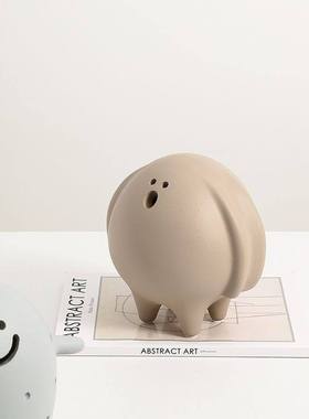 北欧简约创意陶瓷存钱罐客厅玄关电视柜装饰品摆件