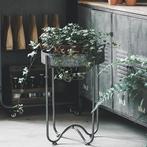 圆弧复古创意客厅种绿萝吊兰花架