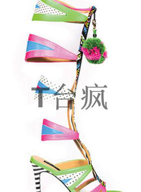 sillarulers凉鞋糖果外贸走秀