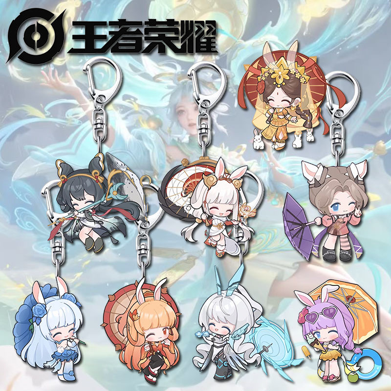 thumbnail for Glory of Kings Gongsun Li Pendant Q Version Cute Cartoon Acrylic Keychain School Bag Pendant Gift to Friends