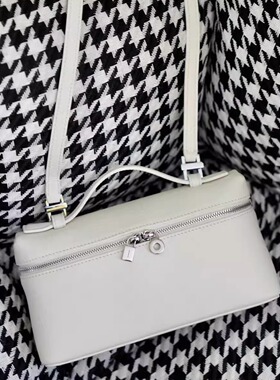 LVSE新款女士手提包饭盒包真皮女包简约百搭单肩斜跨盒子包