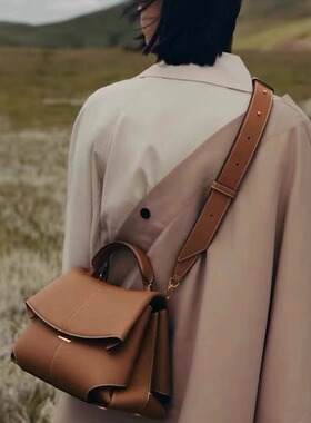 LVSE新款女士单肩包手提包时尚褶皱女包小众手提单肩