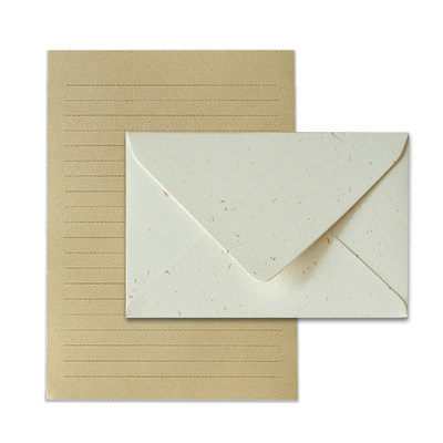 浪漫白色信封信纸加厚牛皮信笺