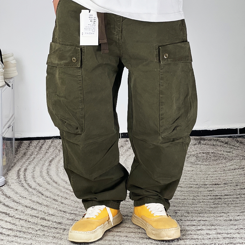Okayama 日潮复刻改版M-1944宽大廓形微锥多袋重磅工装裤Vibe做旧,男装,休闲裤,淘宝优惠券,粉丝福利购,淘宝优惠卷