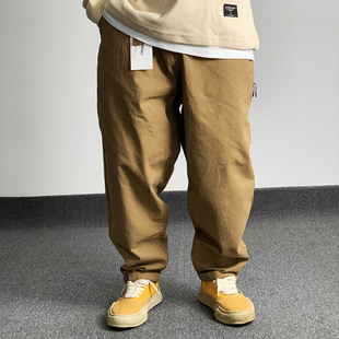 松緊廓形寬版 工裝 紫標(biāo)同款 休閑褲 cityboy日潮 吸帶式 終極性價(jià)比