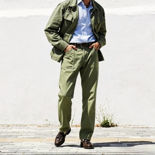 复古老登军装风OG-107 Fatigue Pants宽松直筒面包工装裤Utility