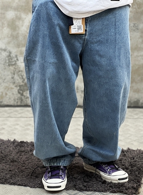 对接紫标版型 日系复古Vintage工装宽版锥形13盎牛仔裤Cityboy潮