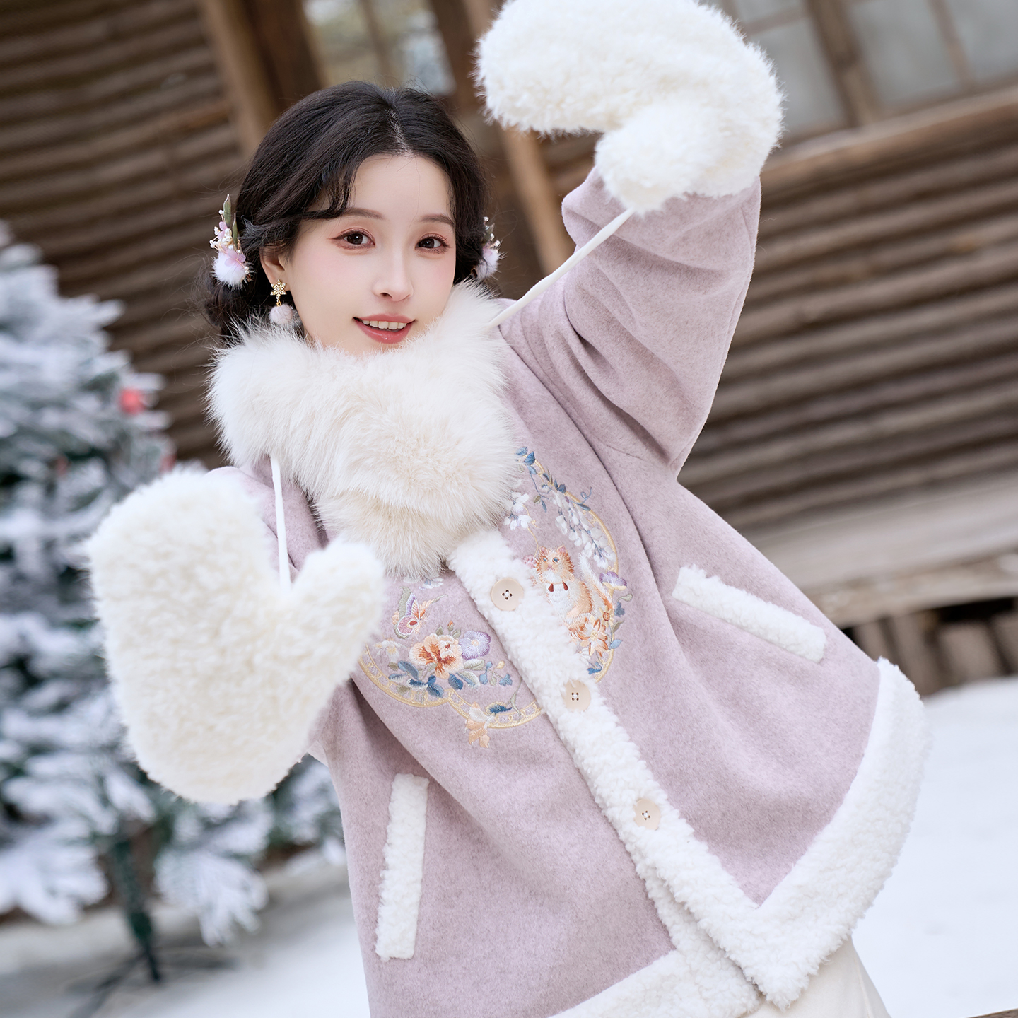 猫蝶熙春 清水溪汉初国风原创汉服秋冬新款 12.10 14:00上架