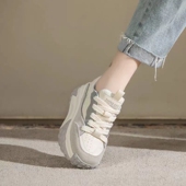 厚底加绒运动休闲女鞋 显脚小网红爆款 2025冬秋季 新款 老爹鞋 子女款