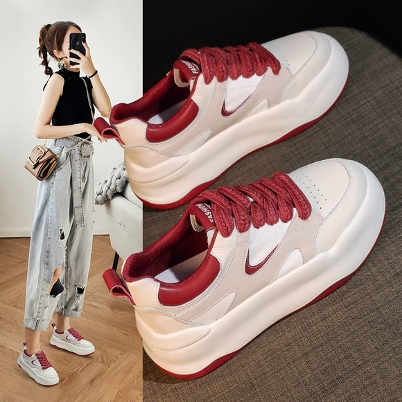 内增高小白鞋女鞋春秋季2025新款