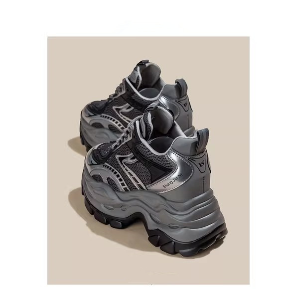 欧货爆款厚底老爹鞋女春季鞋