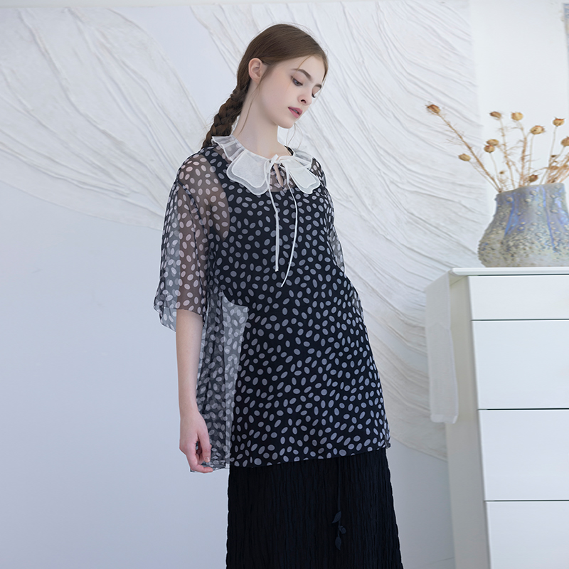 README套衫桑蚕丝复古罩衫