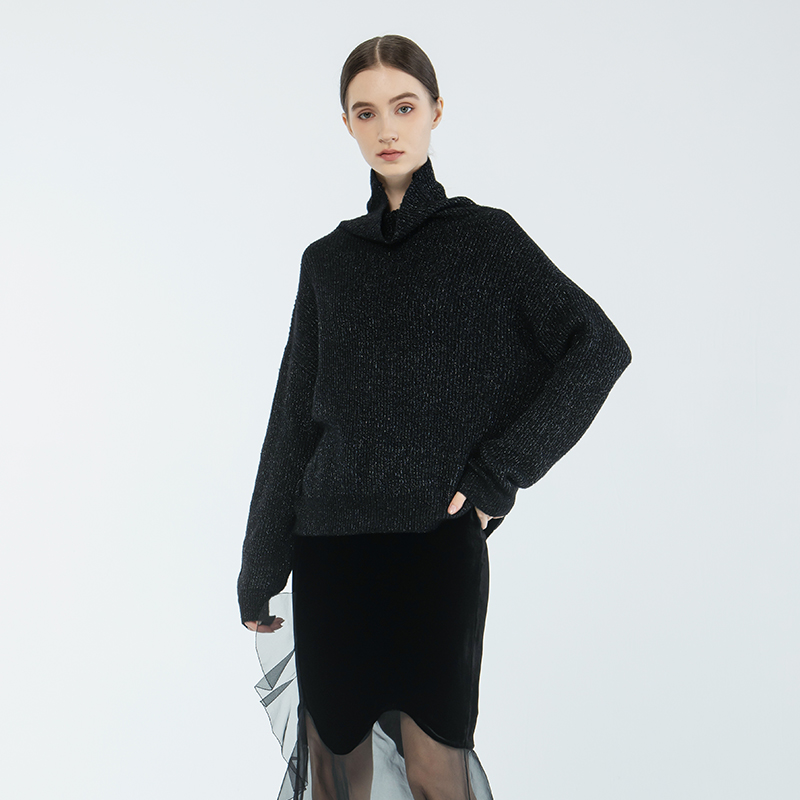 READ_ME绵羊毛高领套头针织衫