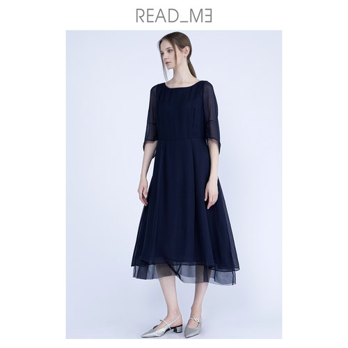 README桑蚕丝双层下摆