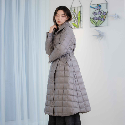 READMEA摆长款系带羽绒服