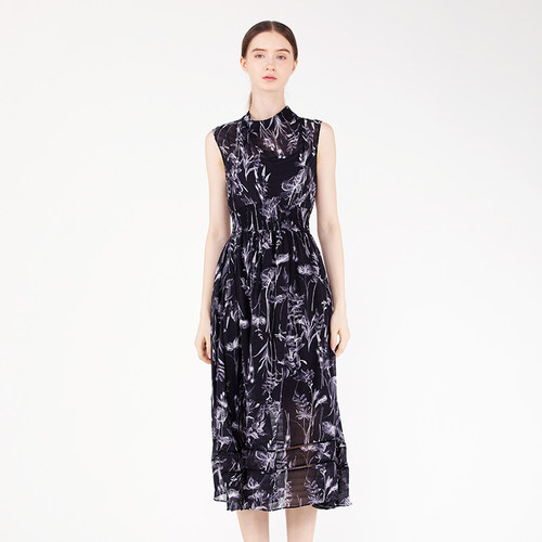 readmeOL收腰雪纺连衣裙