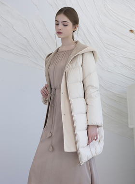 READ_ME读我女短款保暖可脱卸帽米羽绒服B31409420