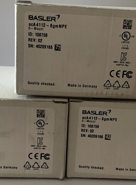 basler工业相机全新aca4112-8gmNPE原装质保三年