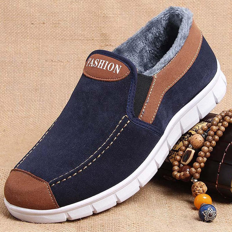 冬季保暖男鞋老北京男士棉鞋带绒加绒加厚鞋子保暖鞋防滑休闲布鞋在类目 流行男鞋, 高帮鞋中 - 来自Buy2taobao.com提供专业的淘宝代购服务