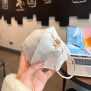 Teddy泰迪熊3D立体口罩一次性防护卡通成人显白不花妆透气秋防晒