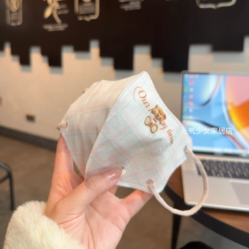 泰迪熊3D立体口罩三层防护防晒