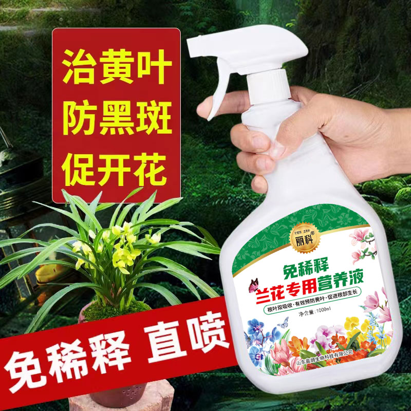 兰花专用营养液水培肥兰科肥料通用君子兰蝴蝶兰开花免稀释叶面肥