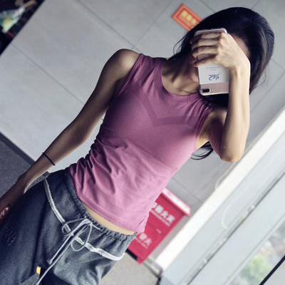 taobao agent 岚纹 T-shirt, fitted long tank top, summer yoga clothing, vest for fitness, maxi length, for running