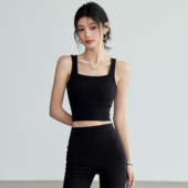 岚纹一体式 美背瑜伽文胸带胸垫普拉提健身服背心夏 运动内衣女新款
