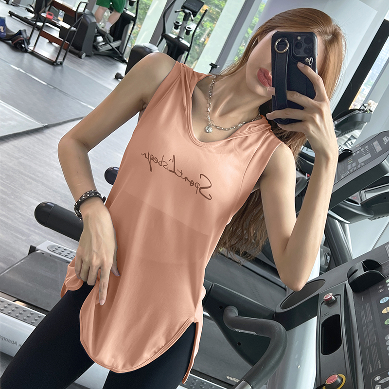 岚纹网纱运动罩衫凉爽无袖连帽