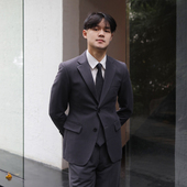 多色 上班绅士修身 韩版 休闲轻商务西装 英伦正装 时尚 两件套装 西服