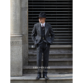 三件套装 意式 修身 浴血黑帮西装 复古教父 羊毛粗花呢那不勒斯厚款