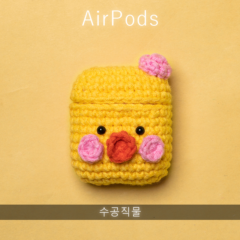 毛绒耳机套食瓦毛线原创苹果可爱